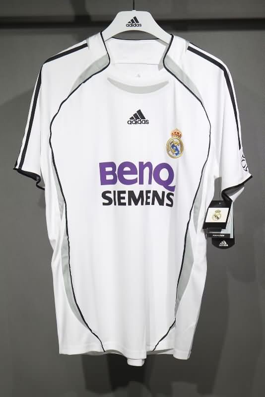 AAA(Thailand) Real Madrid 2006/07 Home Retro Soccer Jersey (Player)