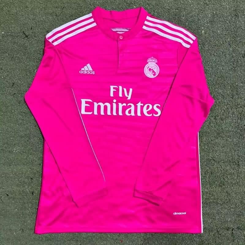 AAA(Thailand) Real Madrid 2014/15 Away Retro Long Sleeve Soccer Jersey