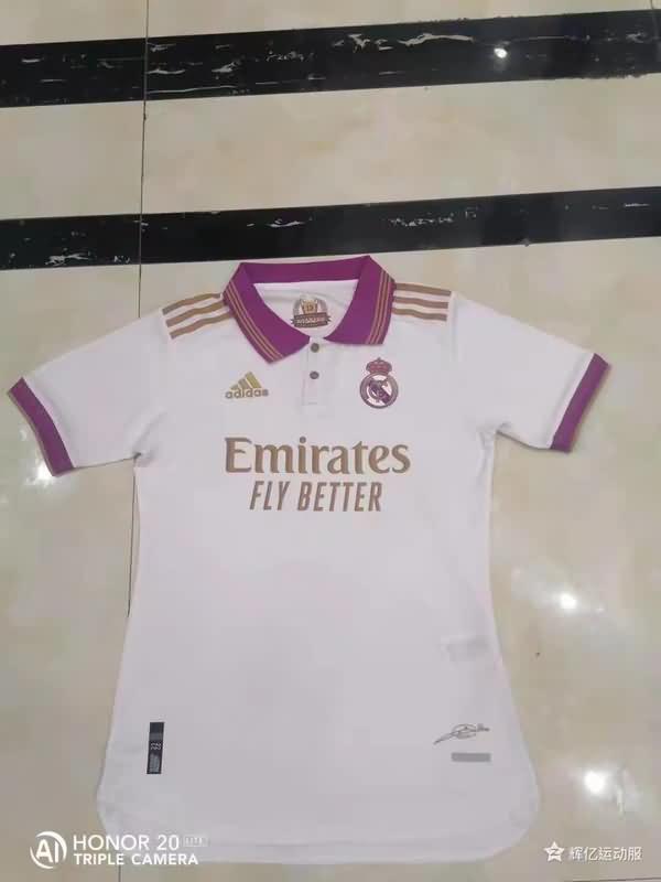 AAA(Thailand) Real Madrid 2013 Home Champion Retro Soccer Jersey(Player)