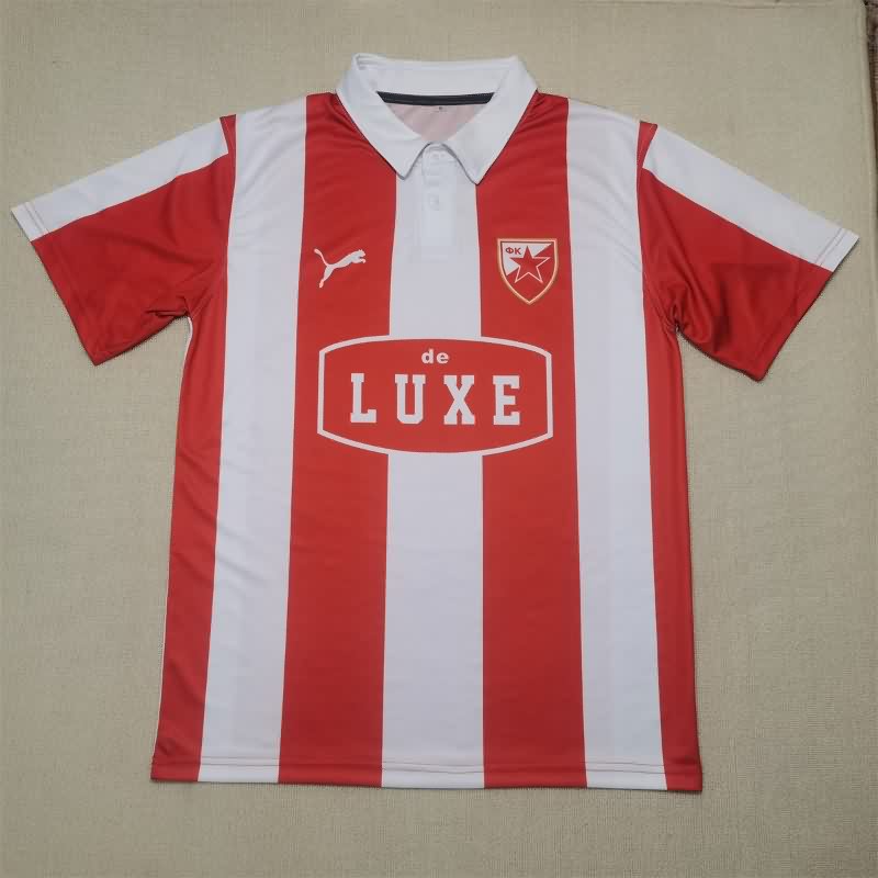 AAA(Thailand) Red Star Belgrade 1983/84 Home Retro Soccer Jersey
