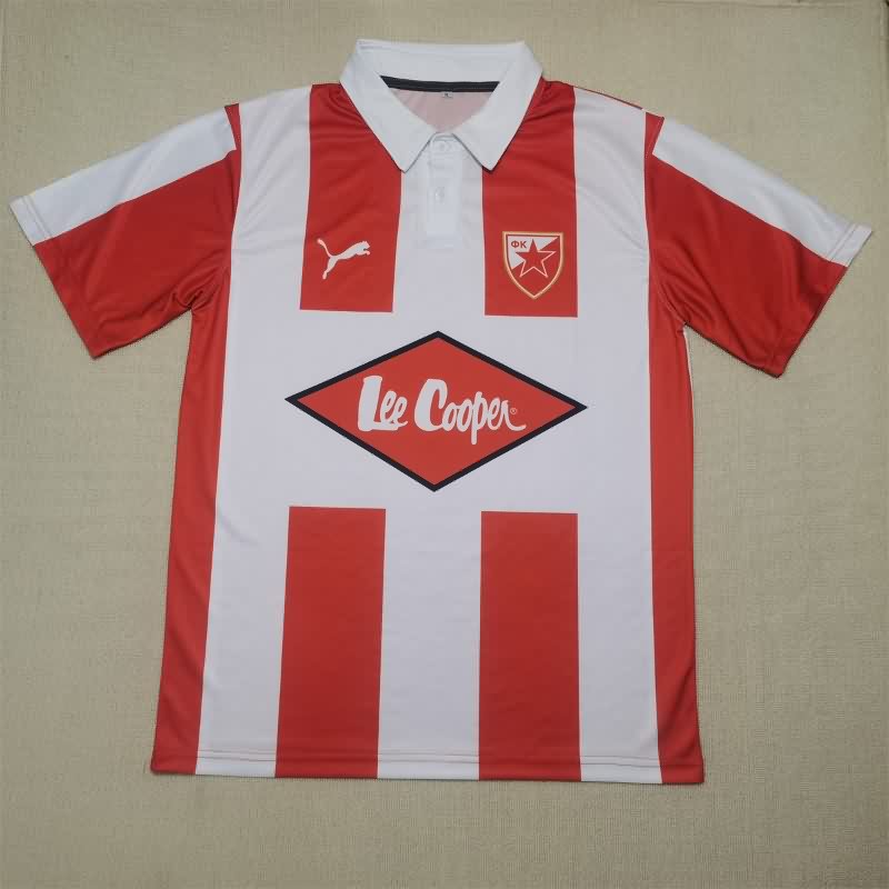 AAA(Thailand) Red Star Belgrade 1984/85 Home Retro Soccer Jersey