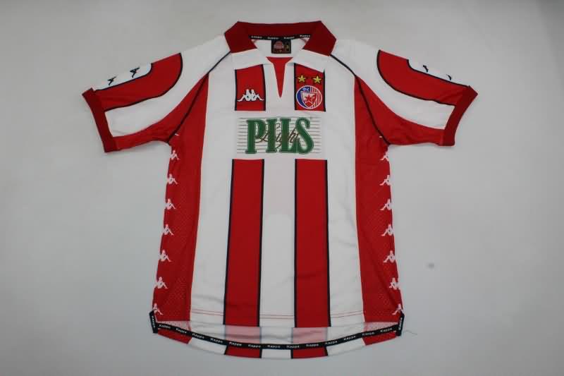 AAA(Thailand) Red Star Belgrade 1990/91 Home Retro Soccer Jersey