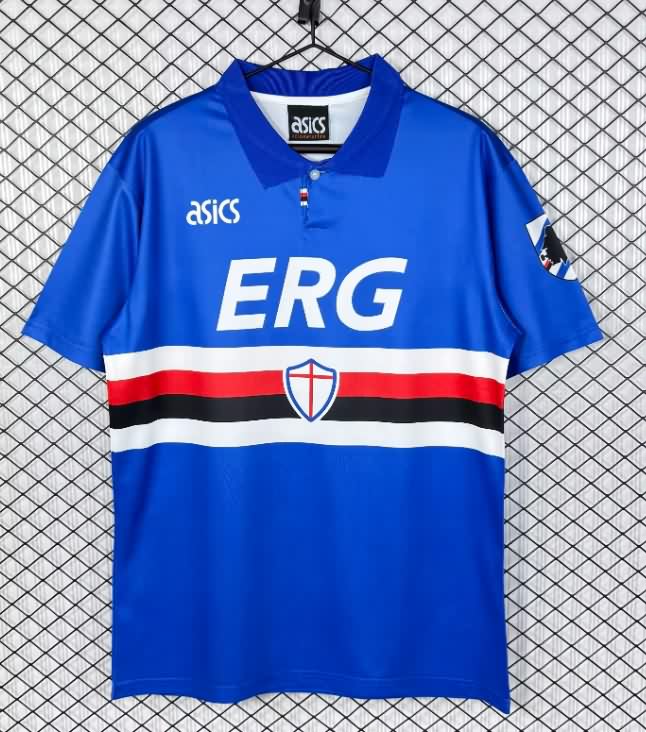 AAA(Thailand) Sampdoria 1993/94 Home Retro Soccer Jersey