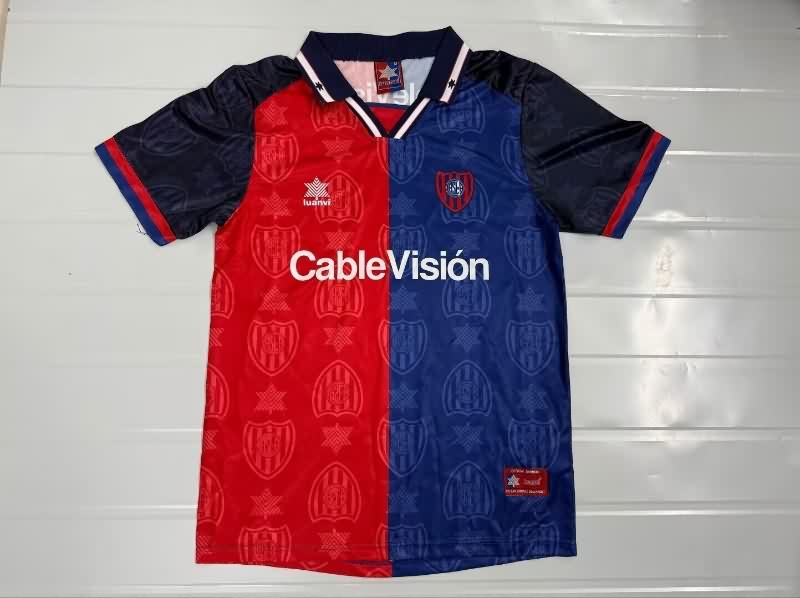 AAA(Thailand) San Lorenzo 1999/00 Home Retro Soccer Jersey