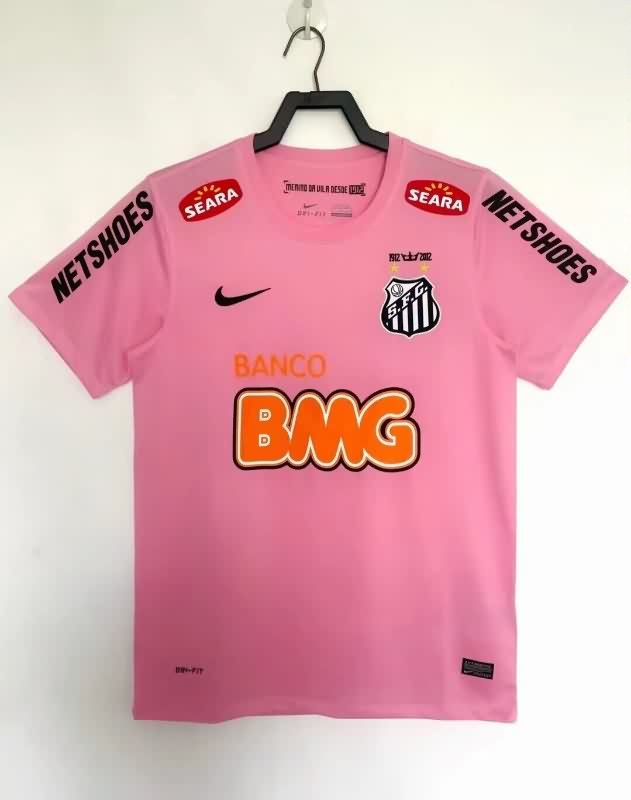 AAA(Thailand) Santos 2012/13 Pink Retro Soccer Jersey
