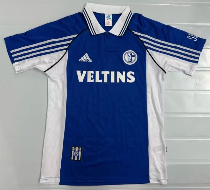 AAA(Thailand) Schalke 04 1998/2000 Home Retro Soccer Jersey