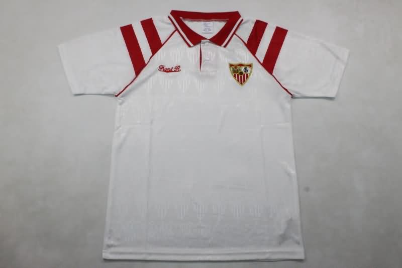 AAA(Thailand) Sevilla 1992/93 Home Retro Soccer Jersey