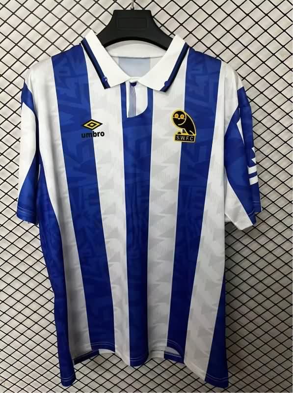 AAA(Thailand) Sheffield Wednesday 1991/93 Home Retro Soccer Jersey