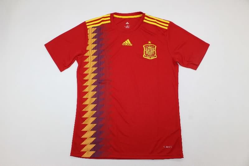 AAA(Thailand) Spain 2018 Home Retro Soccer Jersey