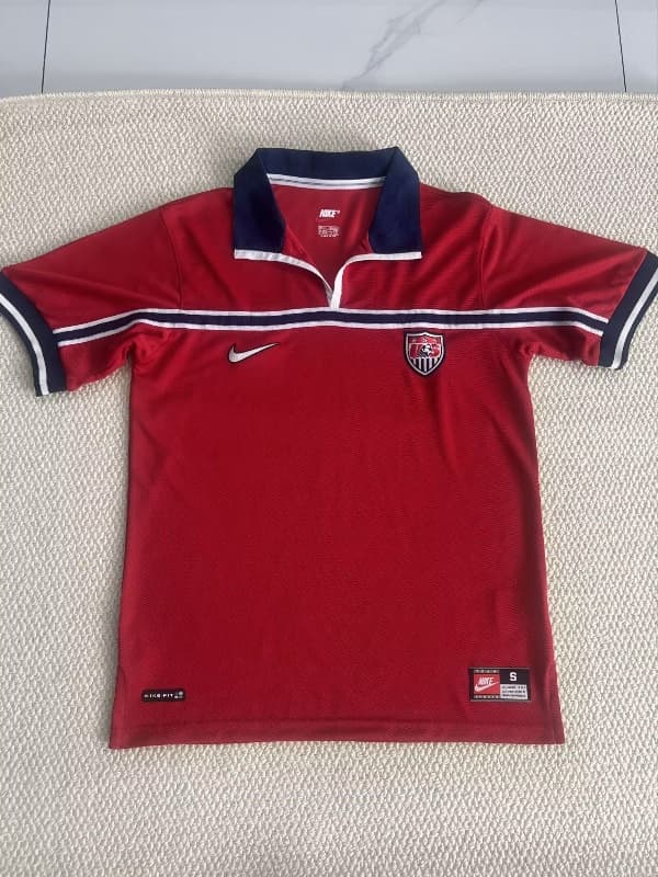 AAA(Thailand) USA 1998 Away Retro Soccer Jersey AAA(Thailand) USA 1998 Away Retro Soccer Jersey