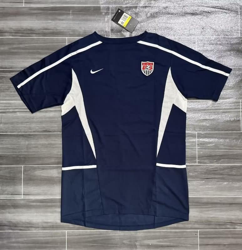 AAA(Thailand) USA 2002 Away Retro Soccer Jersey