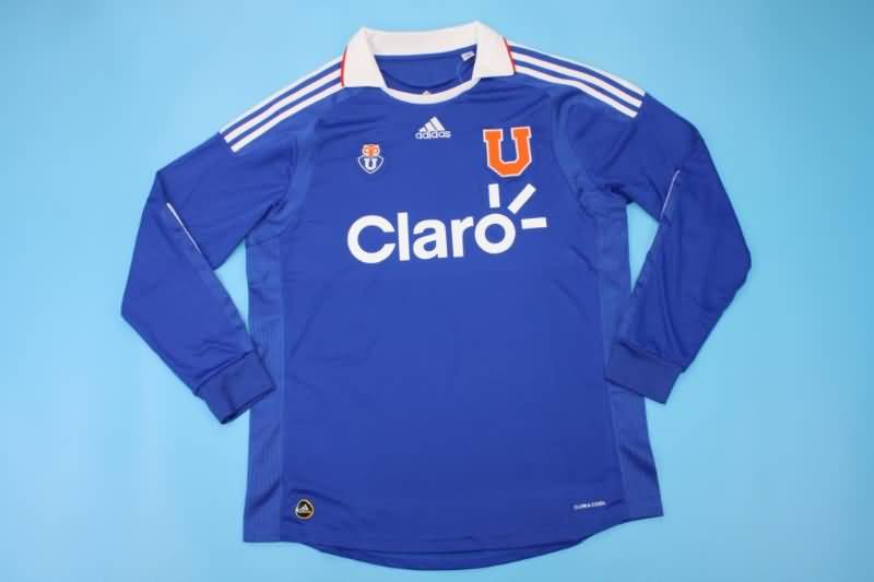 AAA(Thailand) Universidad Chile 2011 Home Long Sleeve Retro Soccer Jersey