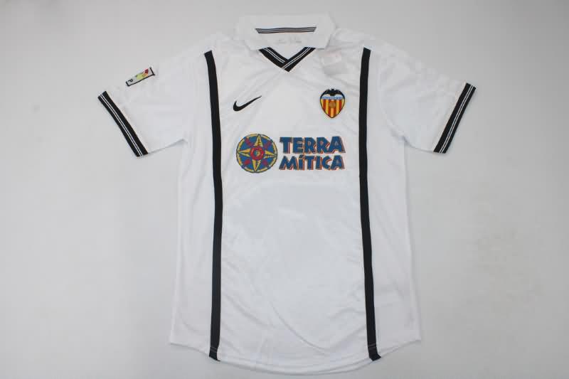 AAA(Thailand) Valencia 2000/01 Home Retro Soccer Jersey