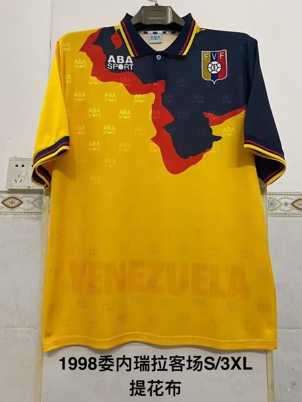 AAA(Thailand) Venezuela 1998 Away Retro Soccer Jersey