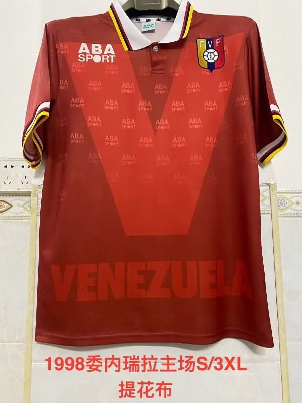 AAA(Thailand) Venezuela 1998 Home Retro Soccer Jersey