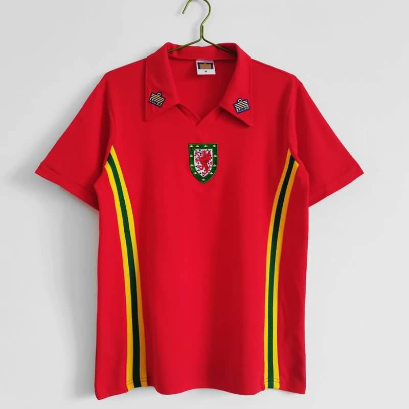 AAA(Thailand) Wales 76/79 Home Retro Soccer Jersey