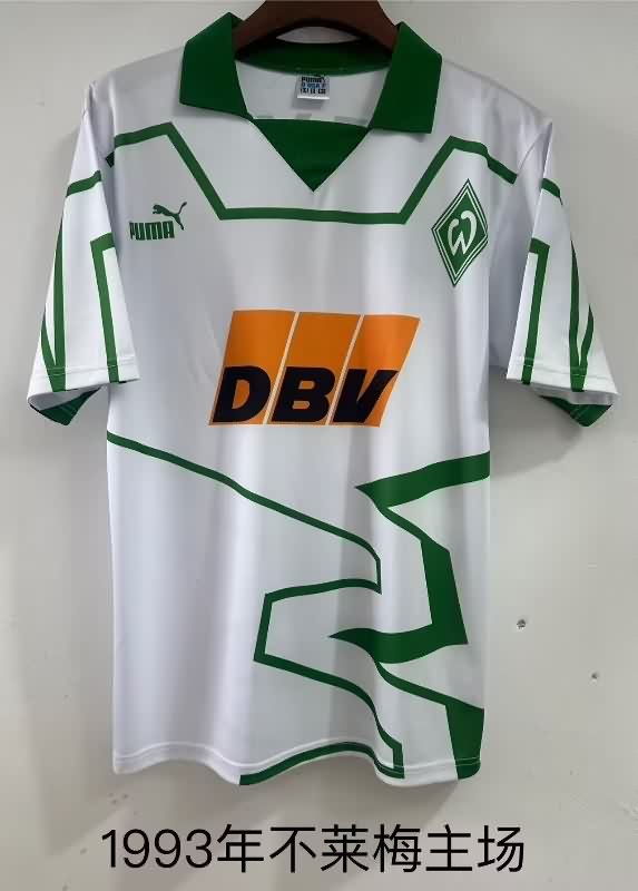 AAA(Thailand) Werder Bremen 1993/94 Home Retro Soccer Jersey