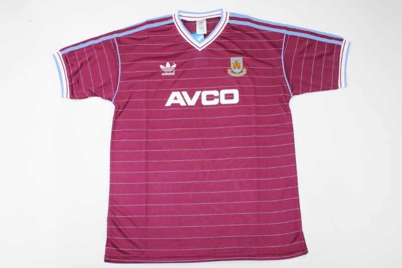 AAA(Thailand) West Ham 1986 Home Retro Soccer Jersey