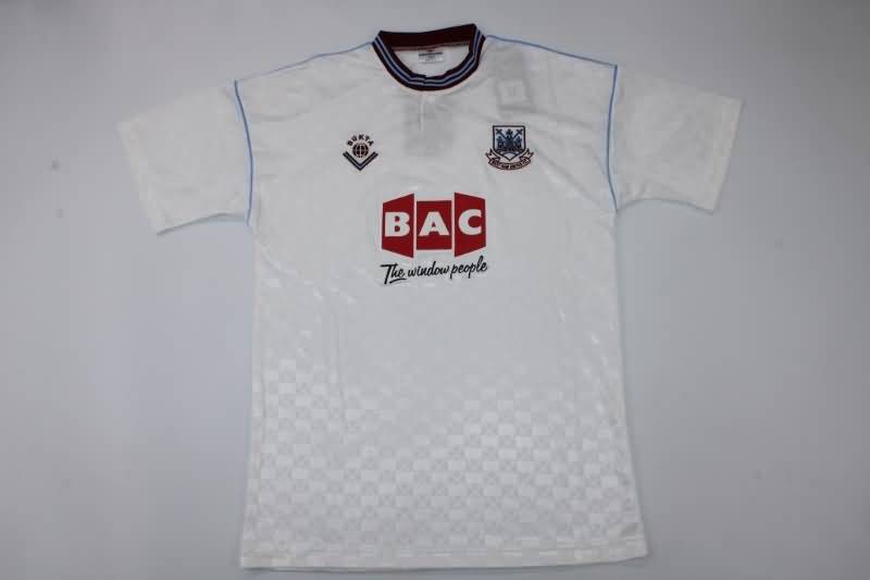 AAA(Thailand) West Ham 1989/90 Away Retro Soccer Jersey