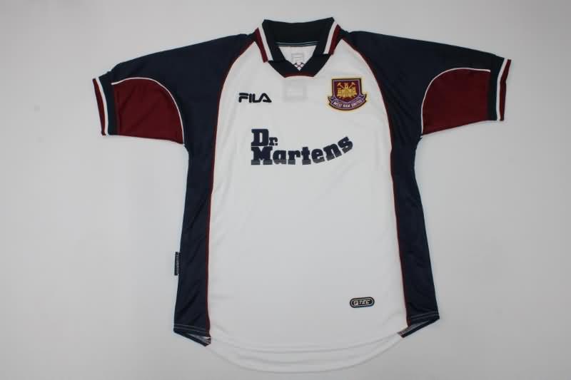 AAA(Thailand) West Ham 1999/01 Away Retro Soccer Jersey