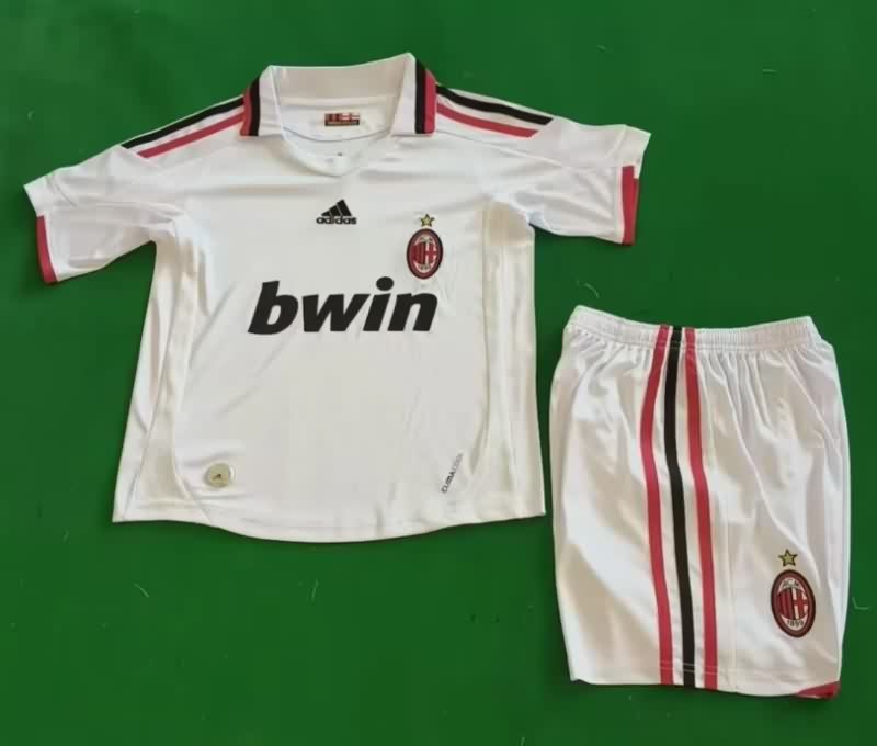 AC Milan 2009/10 Kids Away Soccer Jersey And Shorts