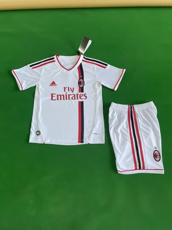 AC Milan 2011/12 Kids Away Soccer Jersey And Shorts