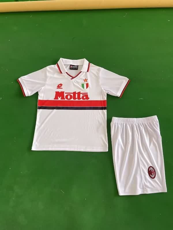 AC Milan 1993/94 Kids Away Soccer Jersey And Shorts