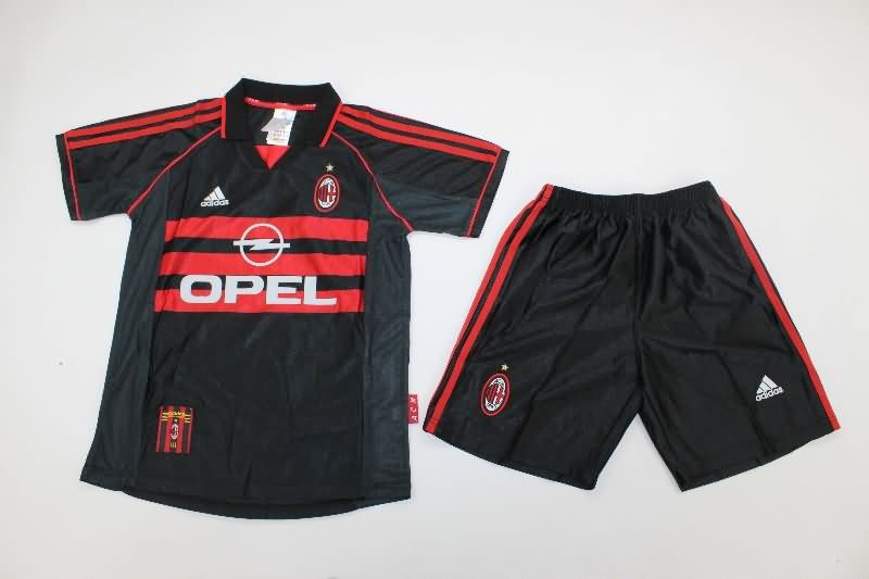 AC Milan 1998/99 Kids Third Soccer Jersey And Shorts