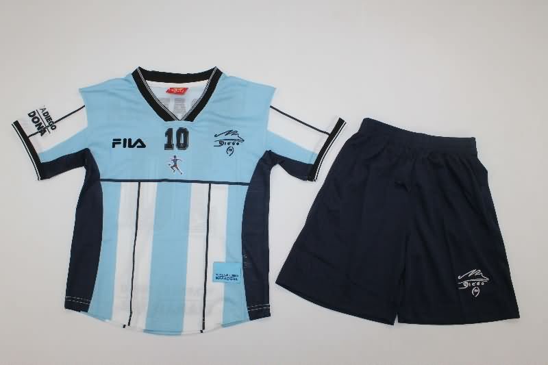 Argentina 2001 Kids Special Soccer Jersey And Shorts