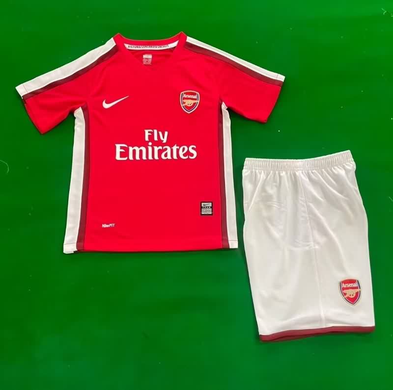 Arsenal 2008/10 Kids Home Soccer Jersey And Shorts