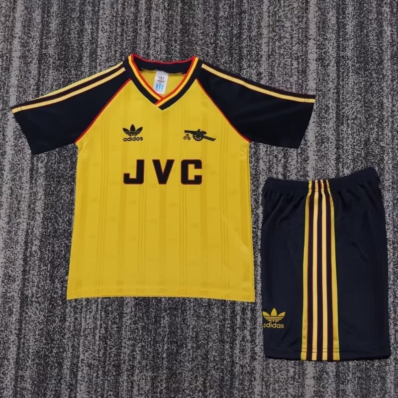 Arsenal 1988/90 Kids Away Soccer Jersey And Shorts
