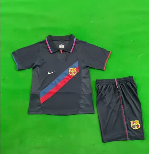 Barcelona 2002/03 Kids Third Soccer Jersey And Shorts
