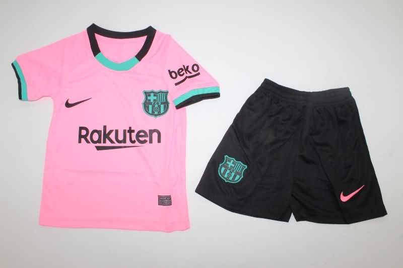 Barcelona 2020/21 Kids Third Soccer Jersey And Shorts