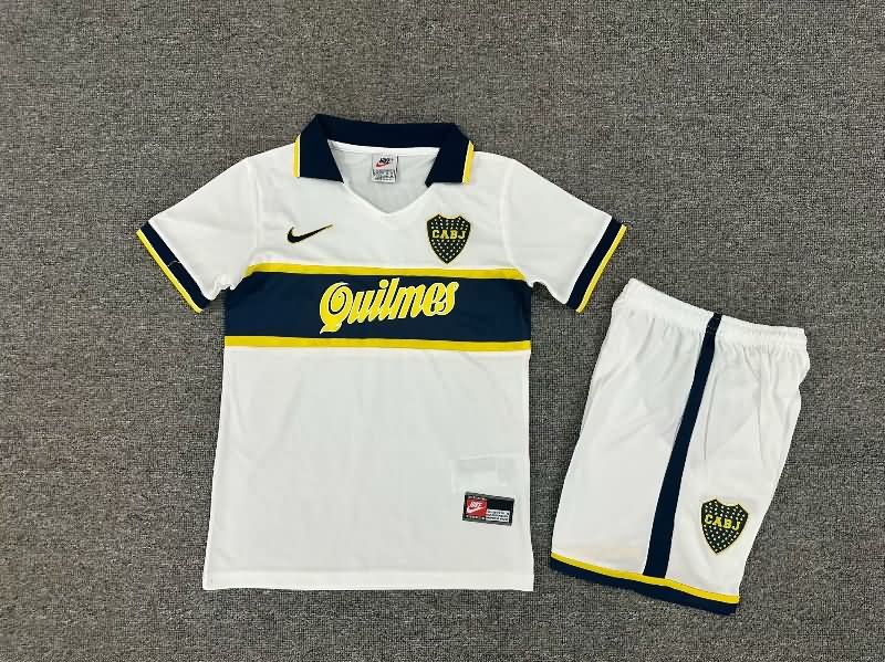 Boca Juniors 1996/97 Kids Away Soccer Jersey And Shorts