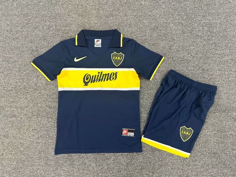 Boca Juniors 1996/97 Kids Home Soccer Jersey And Shorts