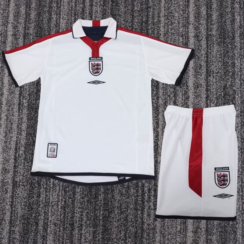 England 2004 Kids Home Soccer Jersey And Shorts