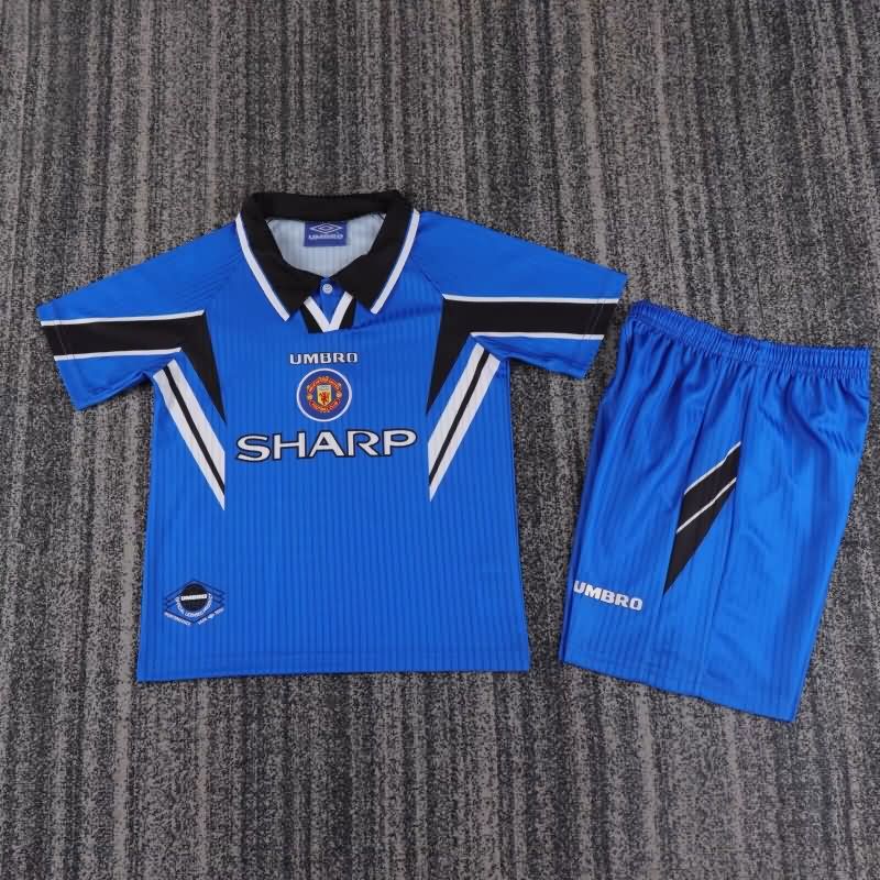 Manchester United 1996/98 Kids Third Soccer Jersey And Shorts