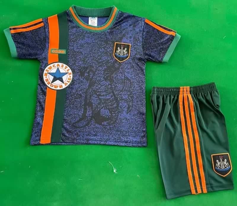 Newcastle United 1997/98 Kids Away Soccer Jersey And Shorts