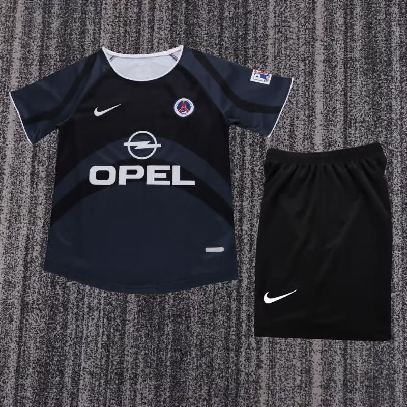Paris St Germain 2001/02 Kids Third Soccer Jersey And Shorts