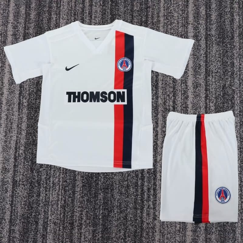 Paris St Germain 2002/03 Kids Away Soccer Jersey And Shorts