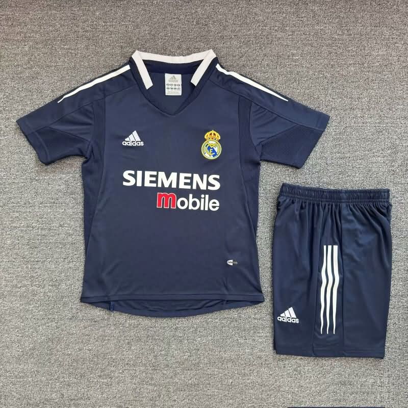 Real Madrid 2004/05 Kids Away Soccer Jersey And Shorts