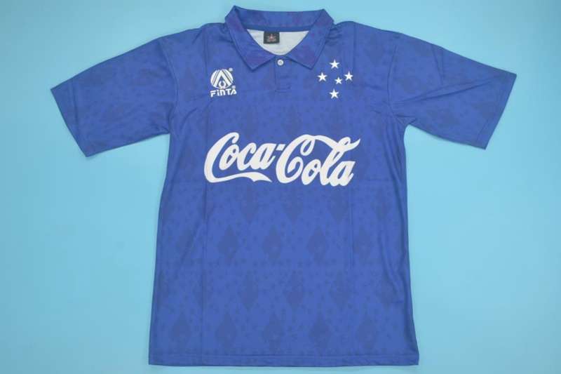 AAA(Thailand) Cruzeiro 1993/94 Retro Home Soccer Jersey