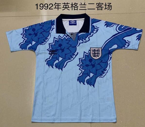 AAA(Thailand) England 1992 Third Retro Soccer Jersey