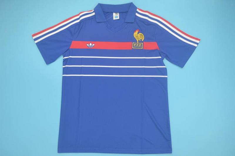 AAA(Thailand) France 1984 Retro Home Soccer Jersey