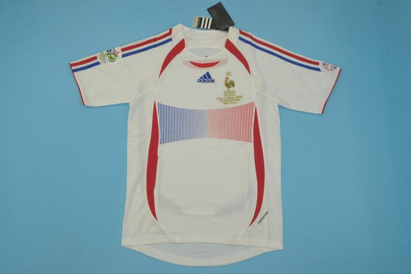 AAA(Thailand) France 2006 Retro Away Soccer Jersey