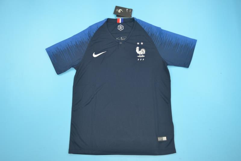 AAA(Thailand) France 2018 Retro Home Soccer Jersey