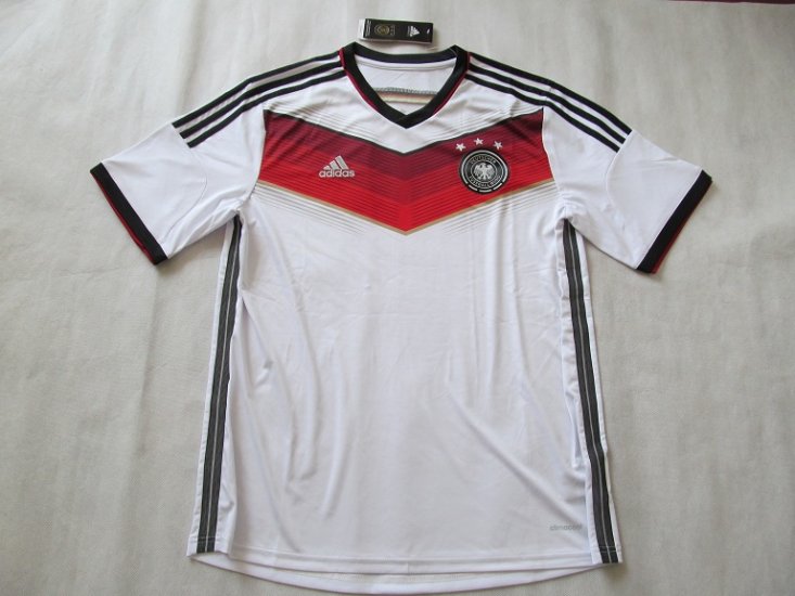 AAA(Thailand) Germany 2014 Retro Home Soccer Jersey