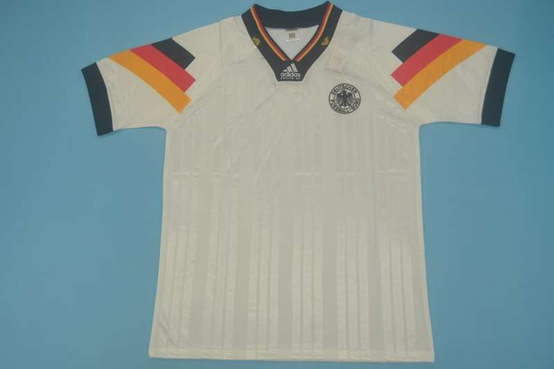 AAA(Thailand) Germany 1992 Retro Home Soccer Jersey