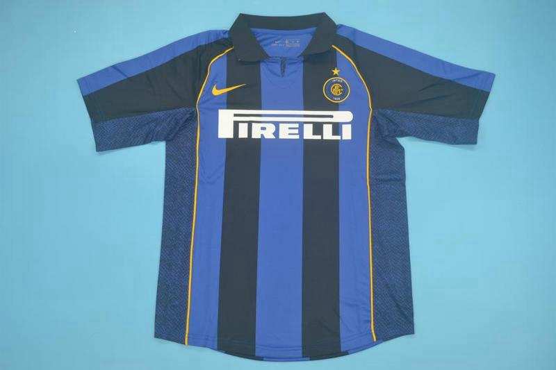 AAA(Thailand) Inter Milan 2001/02 Home Retro Soccer Jersey