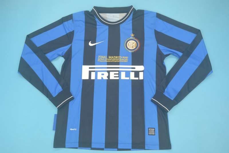 AAA(Thailand) Inter Milan 2010 Home UCL Final L/S Soccer Jersey